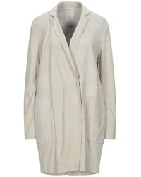 Brunello Cucinelli Lange Jacke - Natur