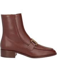 Tod's - Ankle Boots Leather - Lyst