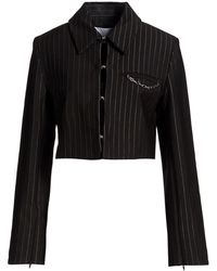 Ganni - Jacket Ecovero Viscose, Polyester, Elastane - Lyst