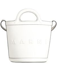Marni - Cream Handbag Cow Leather, Brass - Lyst