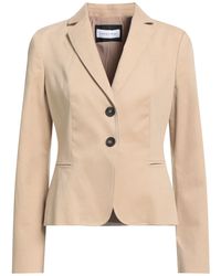Caractere - Sand Blazer Cotton, Elastane - Lyst