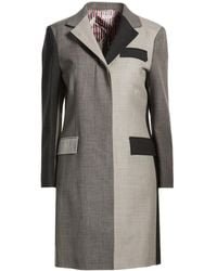 Thom Browne - Overcoat & Trench Coat Wool - Lyst