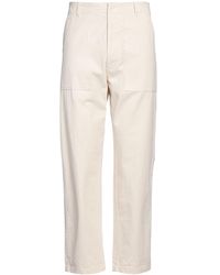 East Harbour Surplus - Ivory Pants Cotton, Linen - Lyst