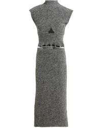 Sportmax - Midi Dress Mohair Wool, Wool, Polyamide, Elastane - Lyst