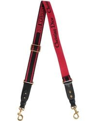 Dior - Bag Strap Leather, Textile Fibers - Lyst