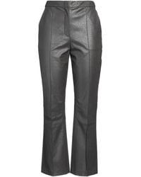Beatrice B. - Charcoal Pants Polyurethane, Viscose, Metal - Lyst
