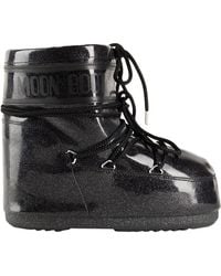 Moon Boot - Mb Icon Low Glitter Ankle Boots Polyurethane, Polyester, Pvc - Lyst