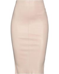Jitrois - Midi Skirt Lambskin - Lyst