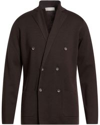 FILIPPO DE LAURENTIIS - Dark Cardigan Merino Wool - Lyst