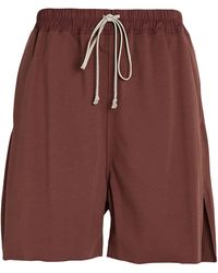 Rick Owens - Shorts & Bermuda Shorts Cotton, Elastane - Lyst