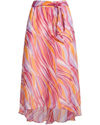 Poupette - Midi Skirt Silk - Lyst