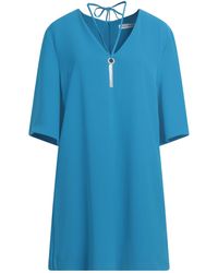 SIMONA CORSELLINI - Mini Dress Polyester, Elastane - Lyst