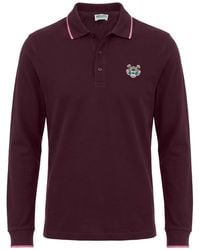 KENZO - Plum Polo Shirt Cotton - Lyst