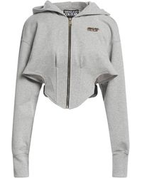 Versace Jeans Couture - Sweatshirt Cotton, Metallic Polyester, Polyamide, Elastane - Lyst