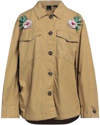 Pinko - Khaki Jacket Cotton, Polyester, Acrylic - Lyst