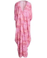 Silvia Schneider - Fuchsia Maxi Dress Polyester - Lyst