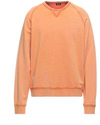 Blauer Sweatshirt - Orange