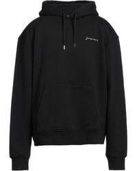 Jacquemus - Bestickter Schwarzer Bio-Baumwoll-Hoodie - Lyst