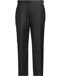 Isaia - Charcoal Pants Wool - Lyst