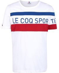 T shirt le coq sportif homme blanche Clearance