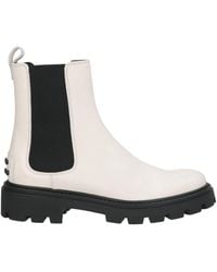 Tod's - Ankle Boots Leather, Elastic Fibres - Lyst