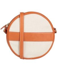 Il Bisonte - Tan Cross-Body Bag Leather, Textile Fibers - Lyst