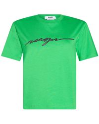 MSGM - T-Shirt - Lyst