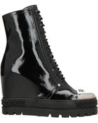 Casadei - Ankle Boots Leather, Metal - Lyst