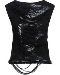 MM6 by Maison Margiela - Top Cotton, Polyamide - Lyst