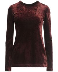 Alysi - Chocolat Top Viscose, Polyester - Lyst