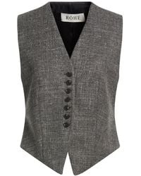 Rohe - Tailored Vest Virgin Wool, Linen, Polyamide, Cotton - Lyst