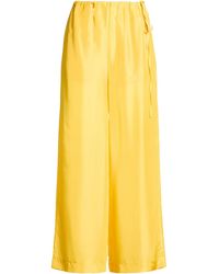 SOLOTRE - Pants Silk - Lyst
