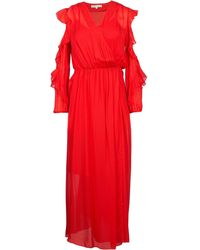 Maje 3/4 Length Dress - Red