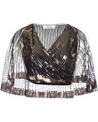 Rabanne - Top Polyamide, Acetate, Silk - Lyst