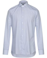 Uomo Abbigliamento da Camicie da Camicie eleganti Camicia aderente da Uomo di Xacus in Blu 