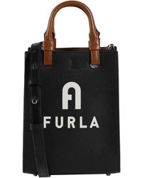 Furla - Varsity Style Mini Tote -- Handbag Soft Leather - Lyst