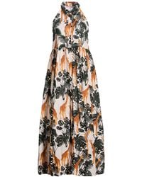 CONNOR & BLAKE - Dark Maxi Dress Cotton - Lyst