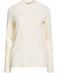 Jil Sander - Ivory Sweater Cotton, Polyamide, Elastane - Lyst
