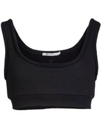 T By Alexander Wang Top - Schwarz