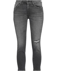 People - Denim Cropped - Lyst