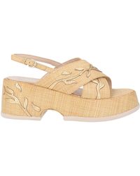 Jeannot - Sandals Natural Raffia - Lyst