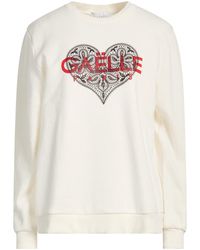 Gaelle Paris - Cream Sweatshirt Cotton - Lyst