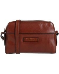 The Bridge - Tan Cross-Body Bag Leather - Lyst