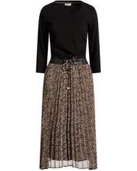 Liu Jo - Midi Dress Polyester, Cotton - Lyst