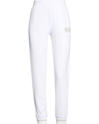 EA7 - Pants Cotton, Elastane, Polyester, Metal Fiber - Lyst