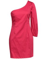 Soallure - Fuchsia Mini Dress Cotton, Elastane - Lyst
