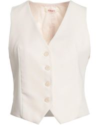 Kontatto - Ivory Tailored Vest Polyester, Viscose, Elastane - Lyst