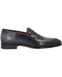 Santoni - Loafers Leather - Lyst