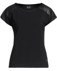 EA7 - T-Shirt Cotton, Elastane, Polyester - Lyst