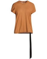 Rick Owens - Camel T-Shirt Cotton - Lyst